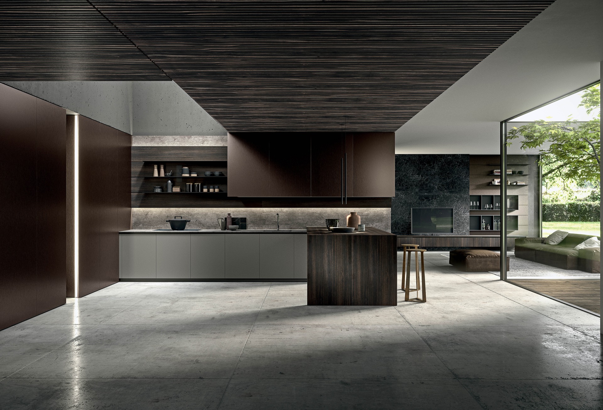 Cucina moderna con isola