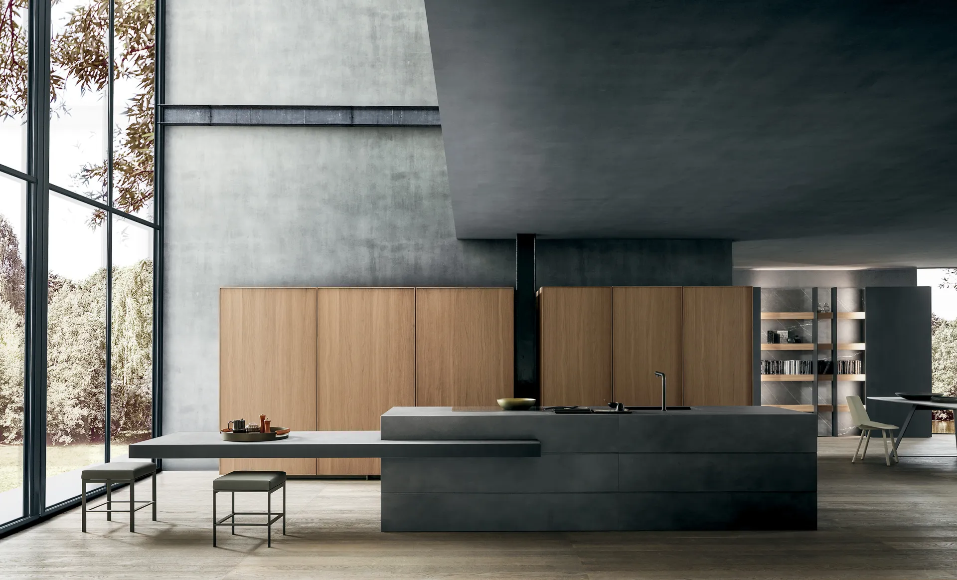 Cucina moderna con isola