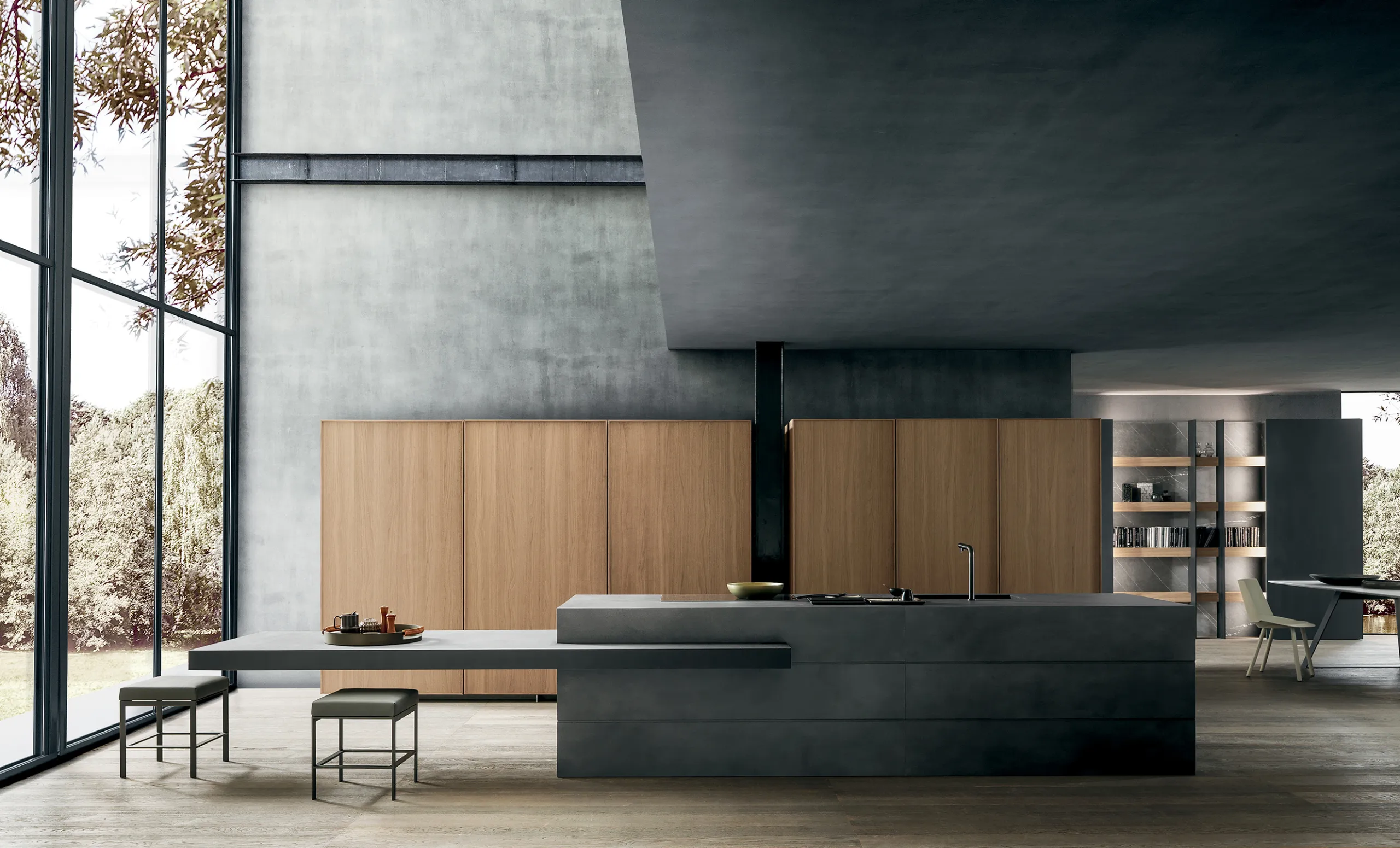 Cucina moderna con isola